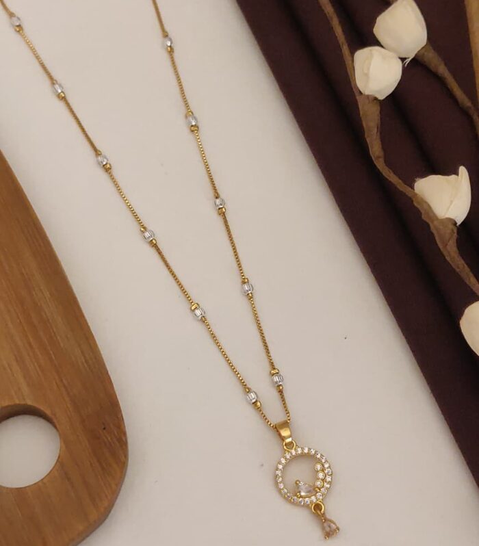Aone Gold Vacuum Casting AD Mala Pendant for Women
