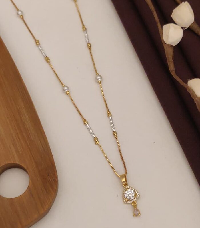 Aone Gold Vacuum Casting AD Mala Pendant for Women