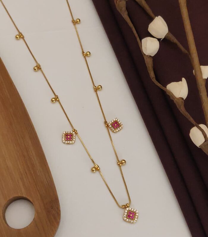 Aone Gold Vacuum Casting AD Mala Pendant for Women