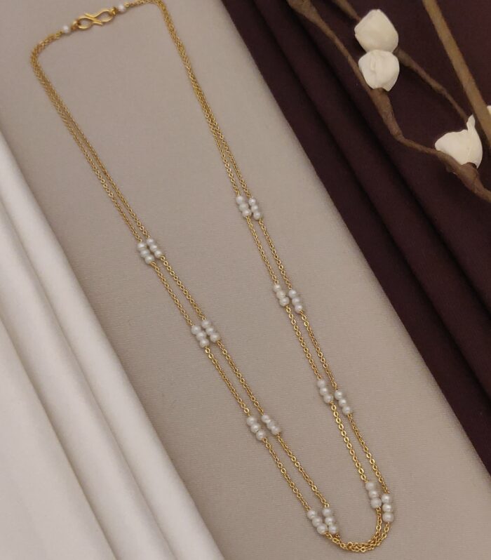 Classic Multi-Station Pearl Layered Necklace