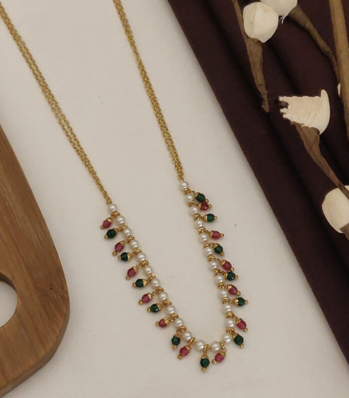 Imperial Trio Dainty Necklace