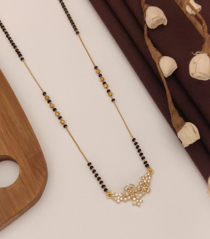 Blossom Aura Floral AD Stone Necklace