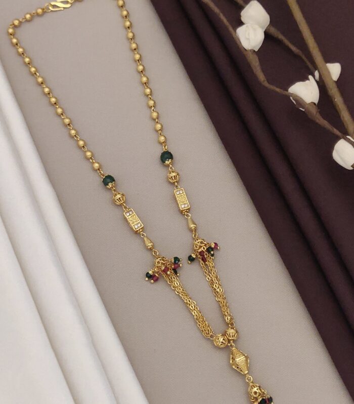 Elegant Multi-Beaded Antique Necklace