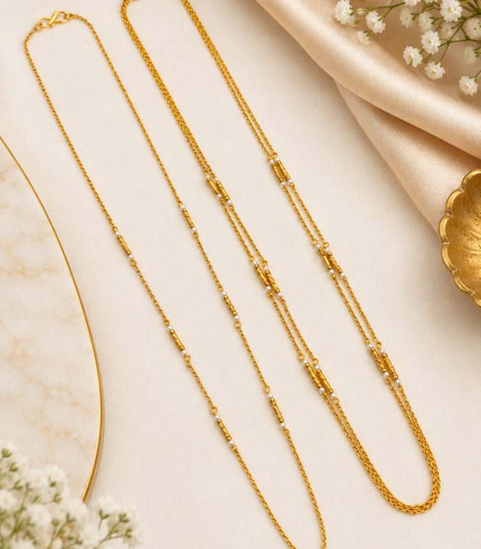 Minimalist Textured Cylinder one and two line Mala